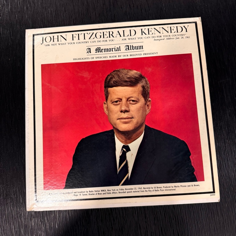 John Fitzgerald Kennedy Memorial Album Vinyl Record